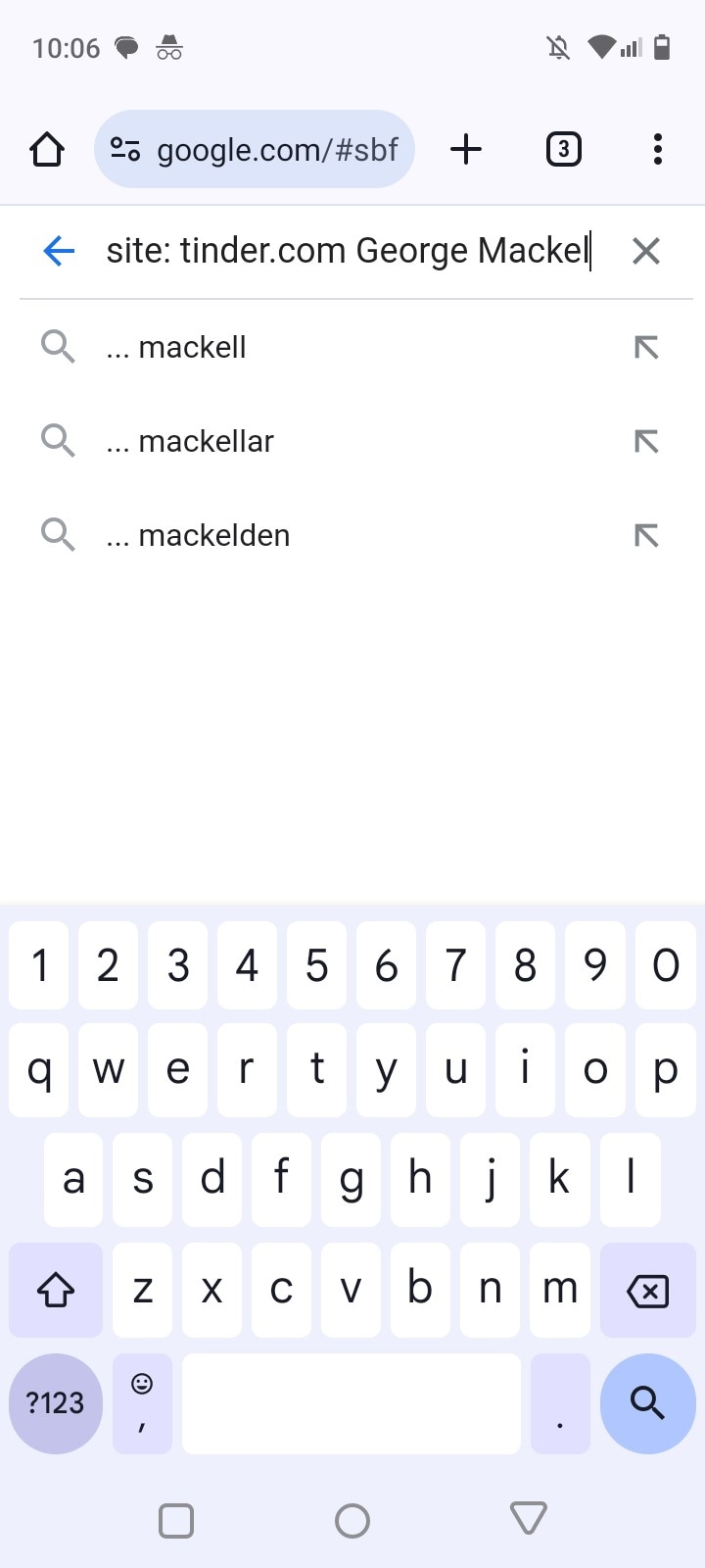 tinder google search