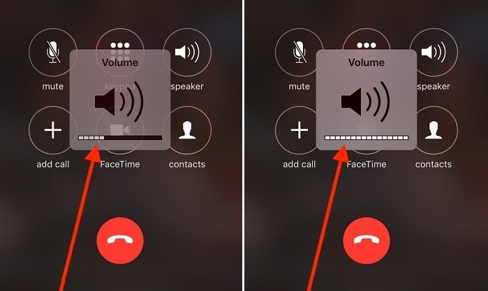 resolve iphone call volume low