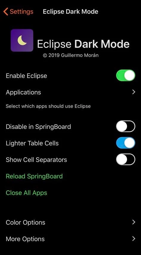 ir a la configuración de eclipse