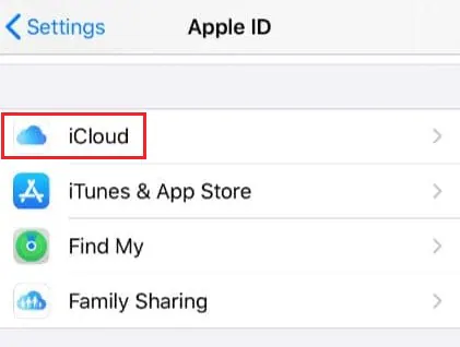 configuración de icloud