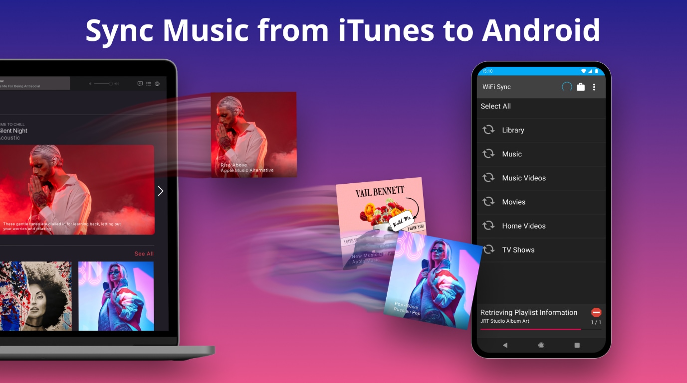 itunes lternative android isyncr