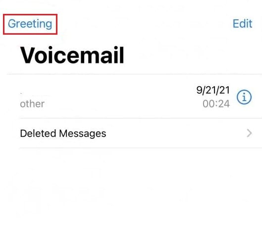 voicemail greeting