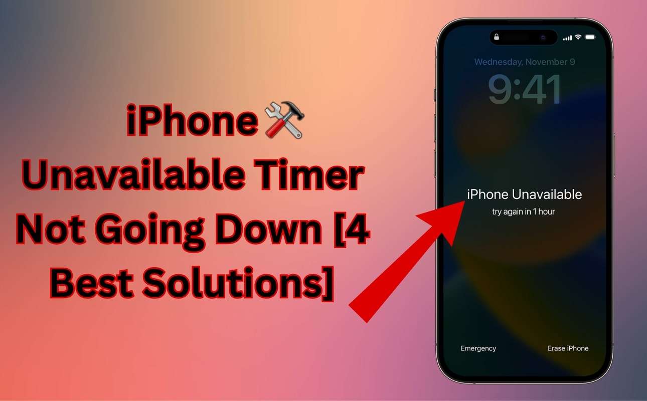 iphone unavailable timer not going down