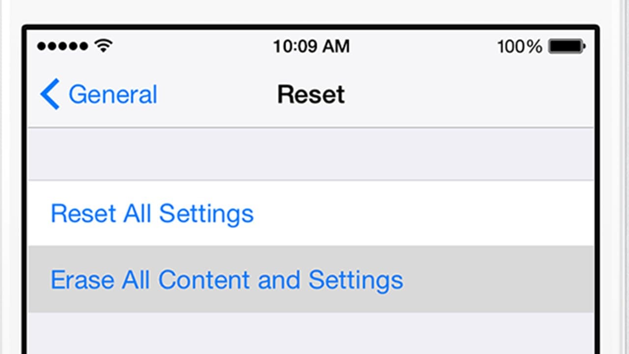 reset to fix iphone moving slow