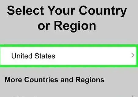 select your country and language