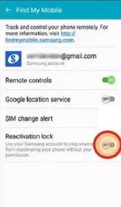 enable reactivation lock 