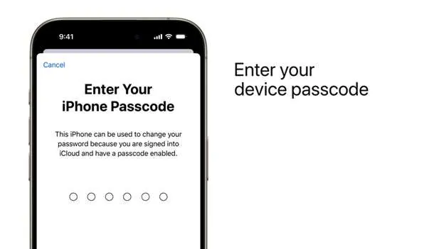 Enter your device passcode