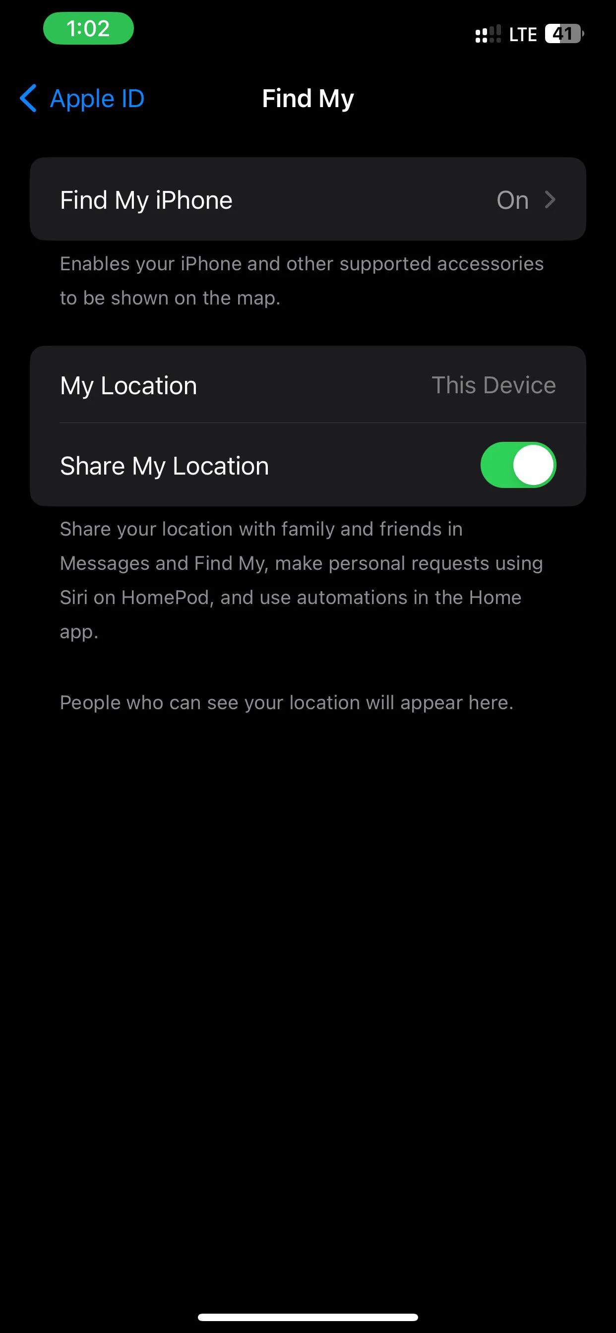 disable my location on iphone