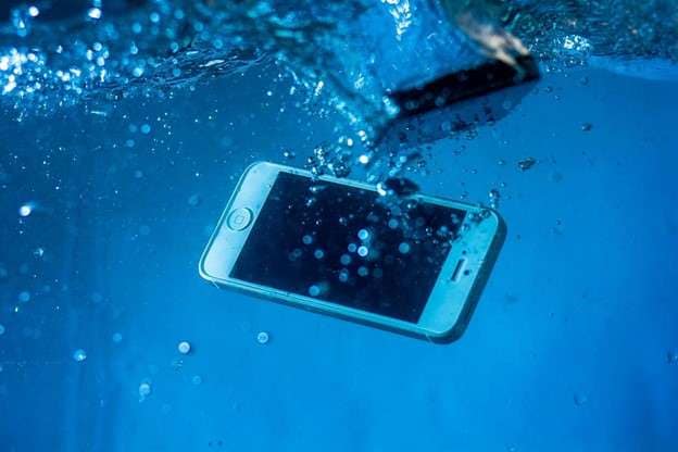 iphone fell in water