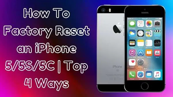 how to reset an iphone 5