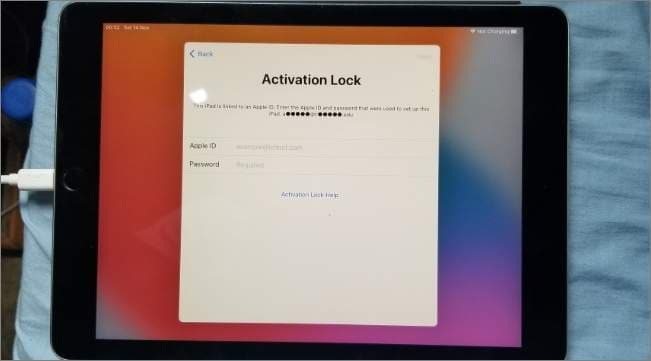 ipad activation lock issues