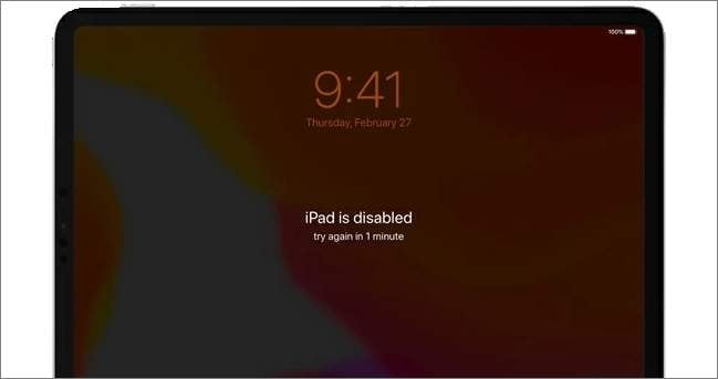 locked ipad due to failed login attempts