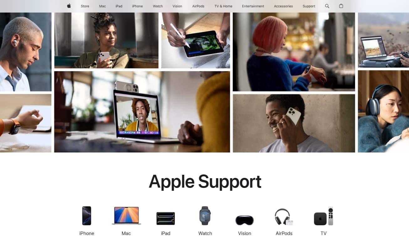 contact the apple support team 