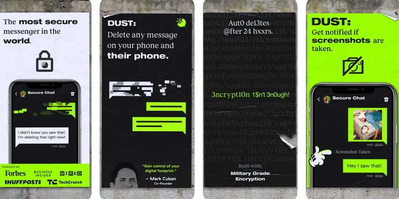 dust best secret messaging app