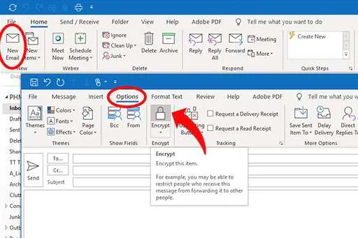 how to encrypt emails in outlook 365