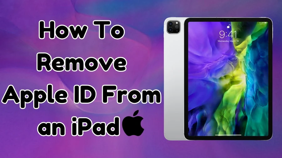 remove apple id from an ipad