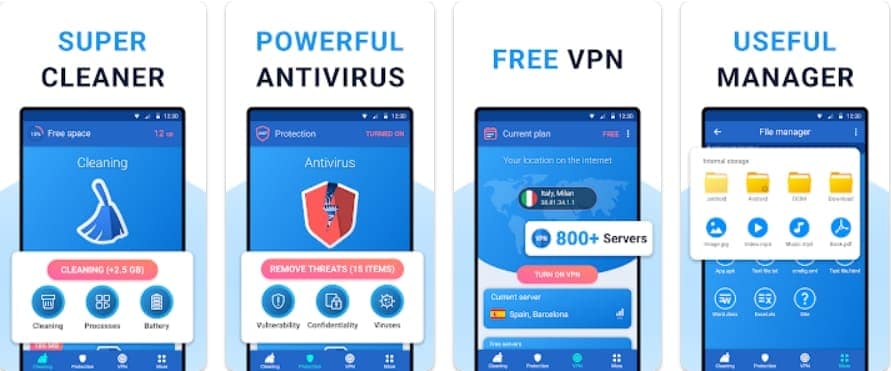 super cleaner antivirus vpn cleaner app