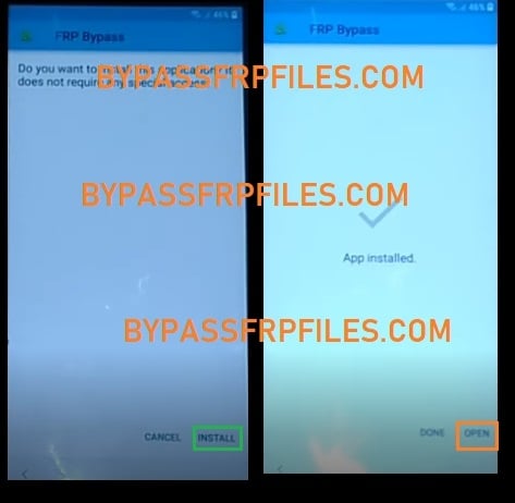 install apk of frp bypass  