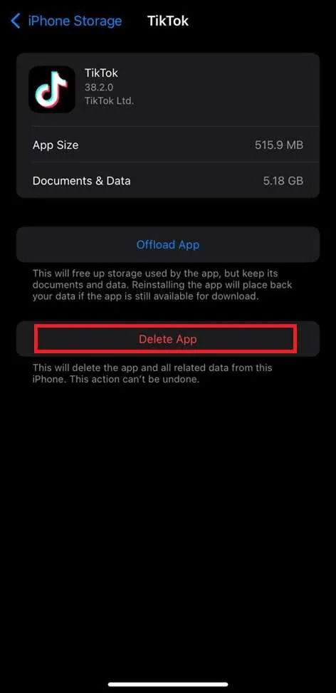 delete app data