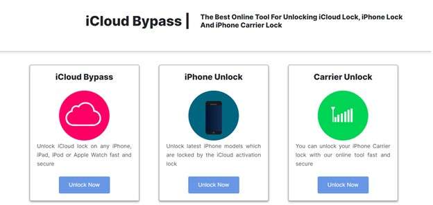 icloud bypass webpage