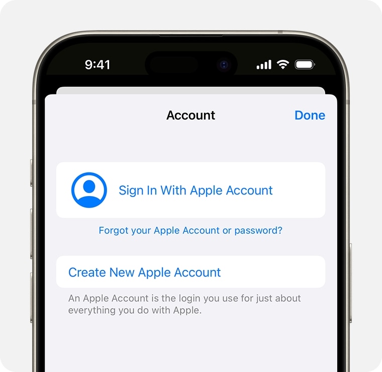 ensure sign in with apple account