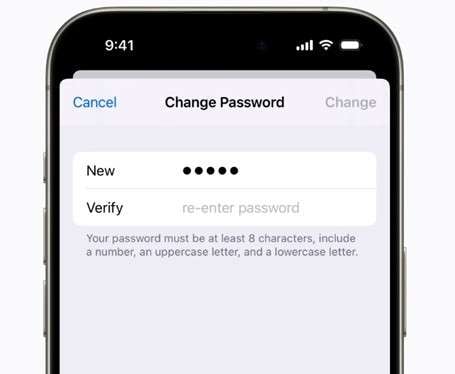 create a new password