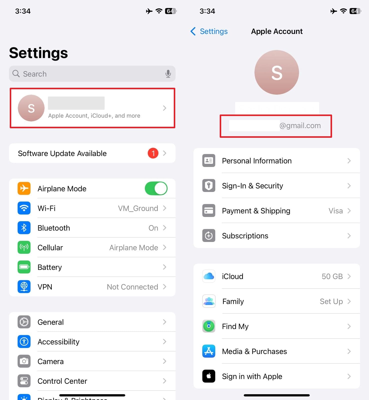 check apple id on iphone
