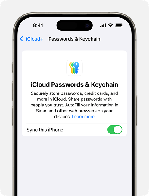 turn on sync this iphone