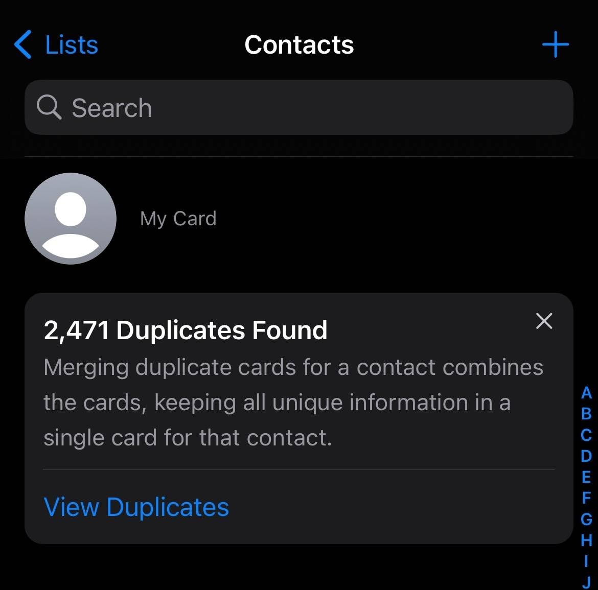 how to eliminate duplicate contacts