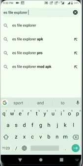 search for es file explorer