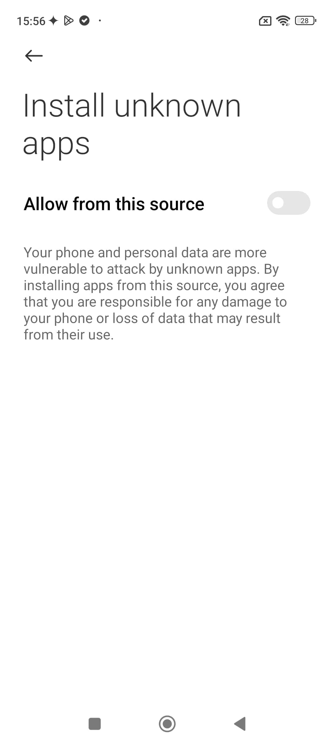 allow download from unknown apps 