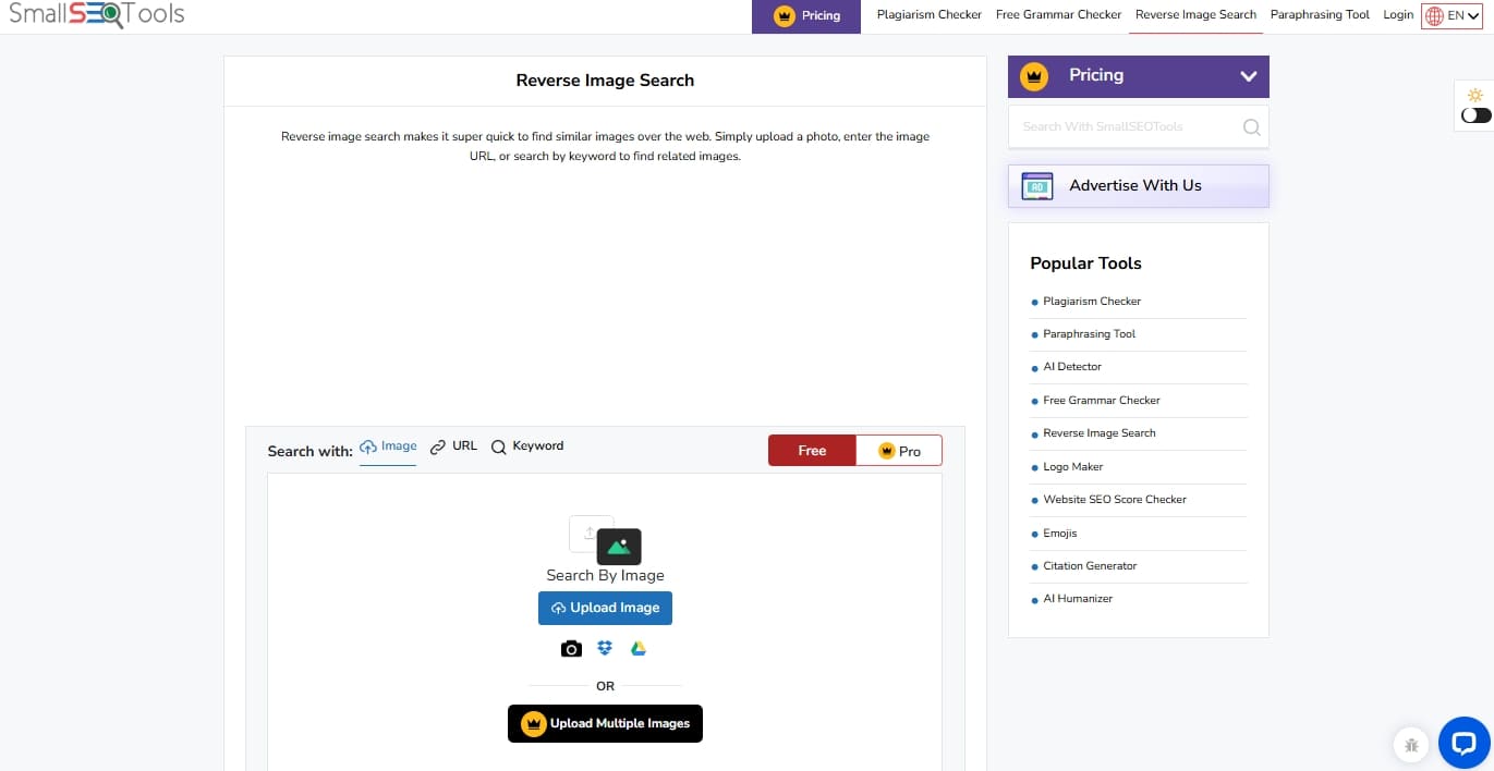 smallseo tools to find same images