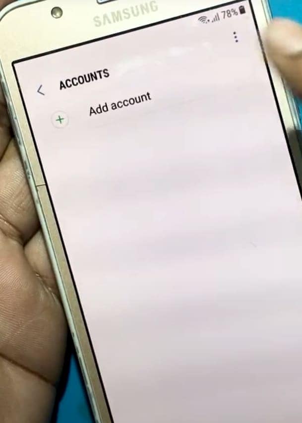 add account and proceed 
