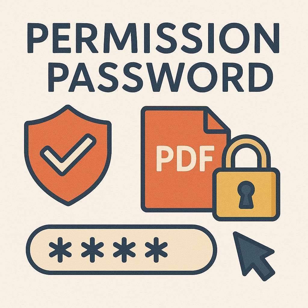 permission password protection of pdfs 