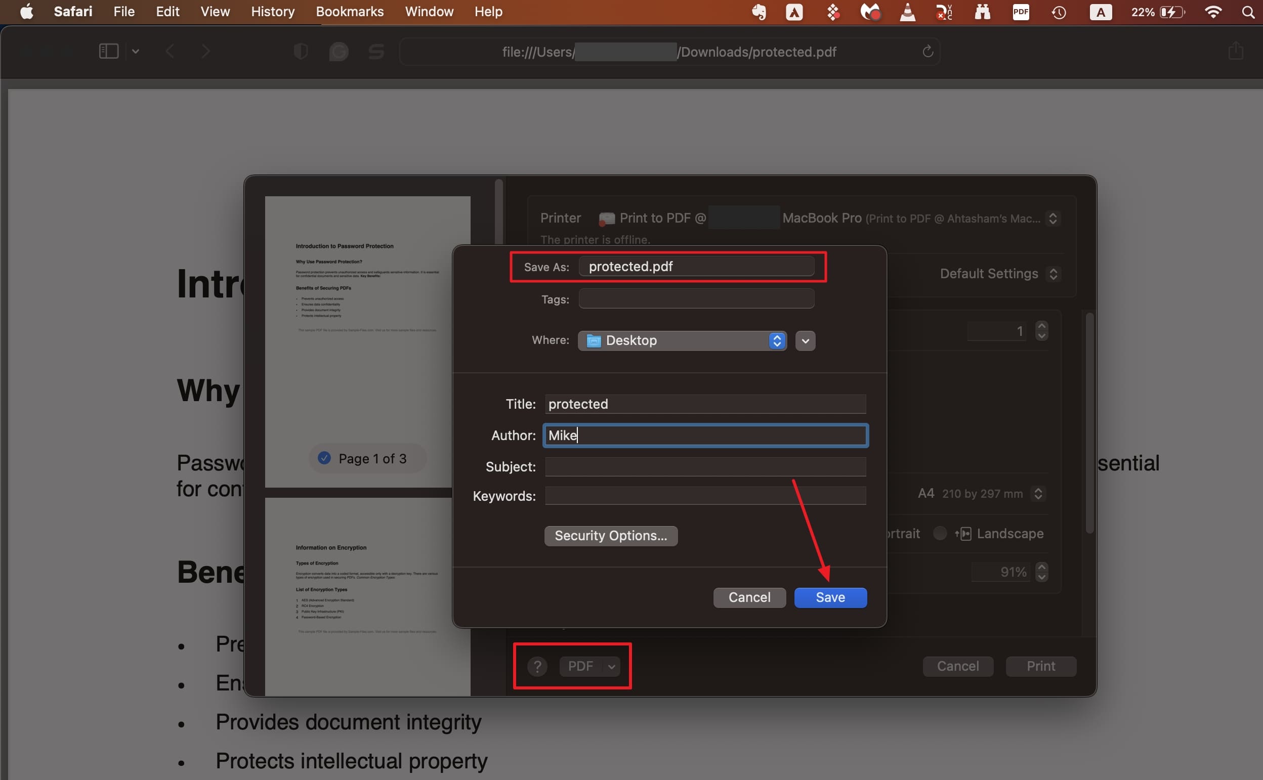 continue to save unlocked pdf