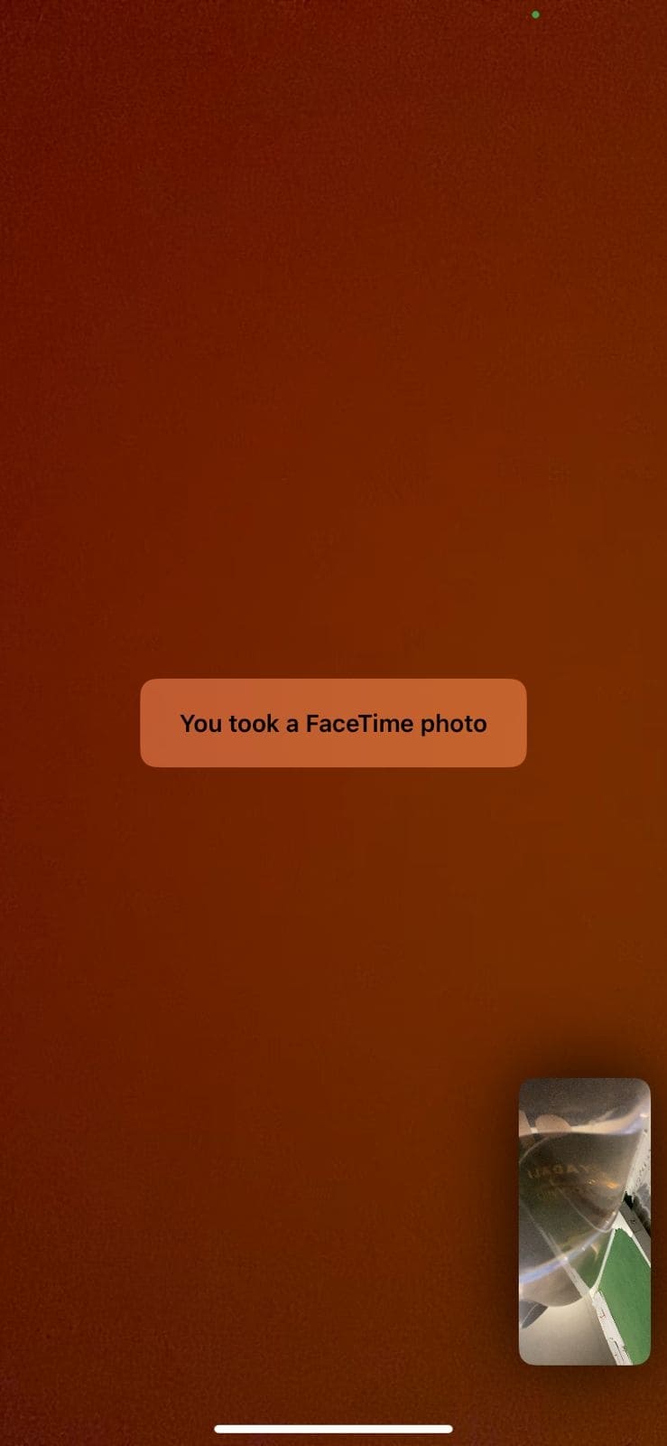 get facetime photo in library 