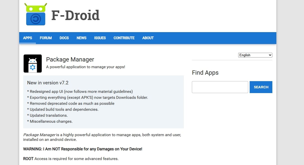f droid for apk installation 