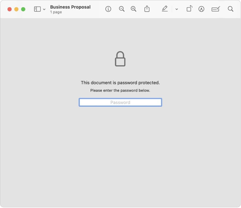 no password pdf document