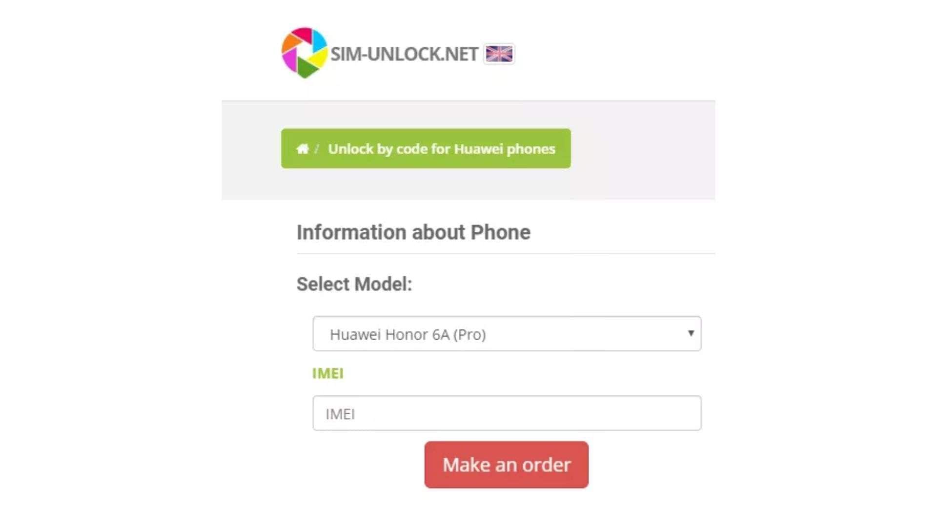 unlock honor using unlock code