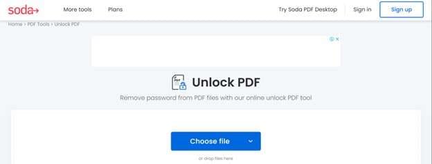 sodapdf password remover