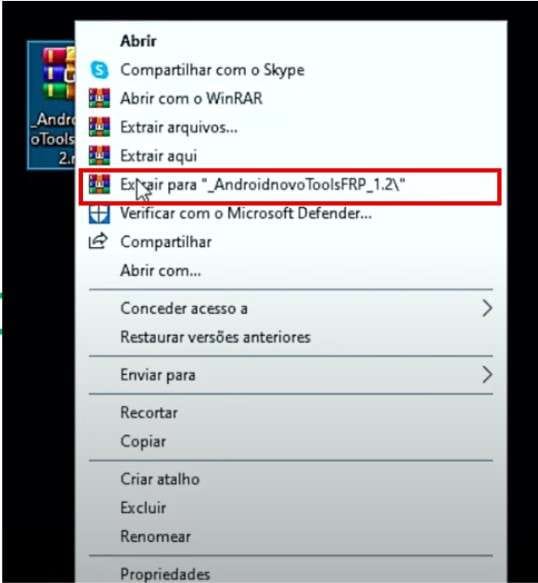 unzip the folder 