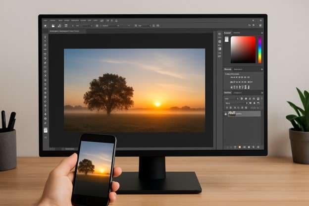 open the image in adobe photoshop