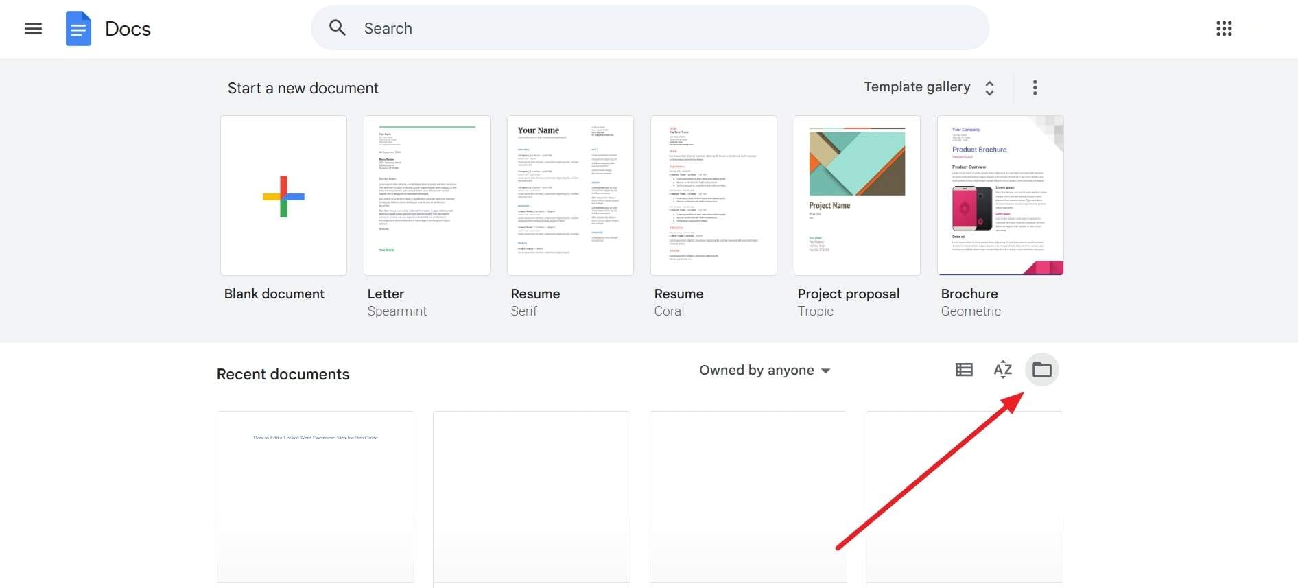 get towards doc file picker