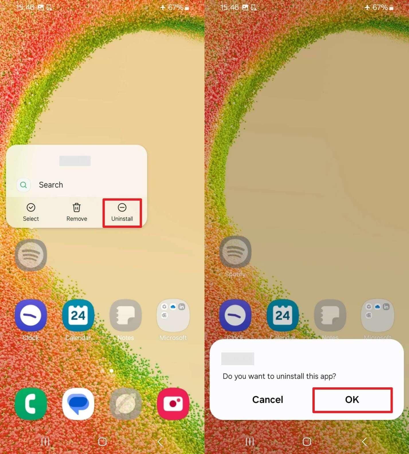 uninstall problematic apps