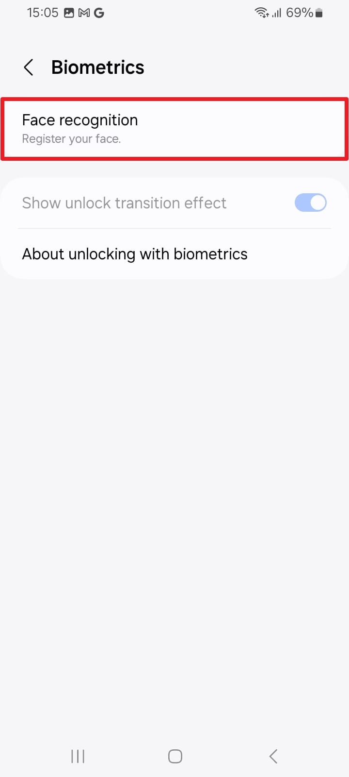 add face recognition