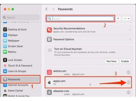 find apple id password on mac
