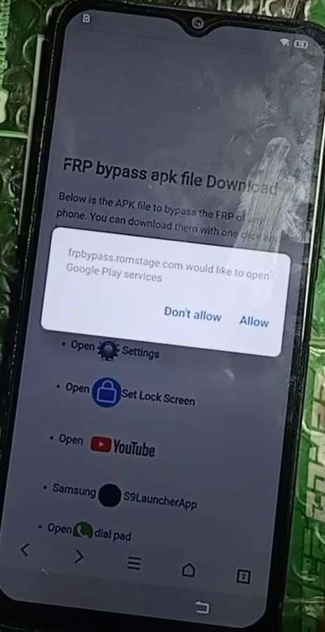 allow frp bypass romstage