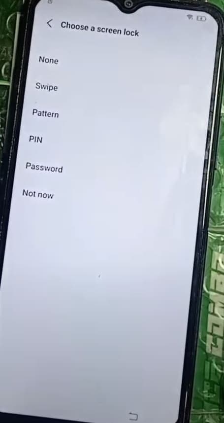 set pattern and get device unlocked