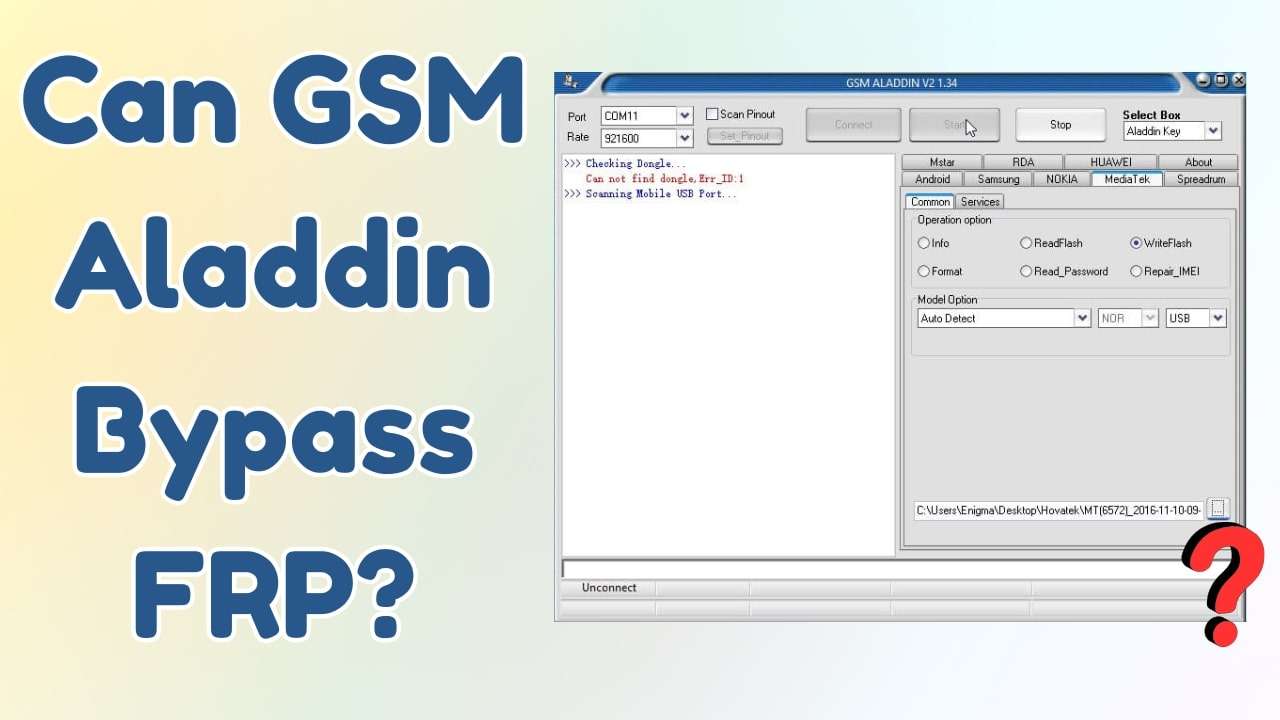 gsm Aladdin frp bypass