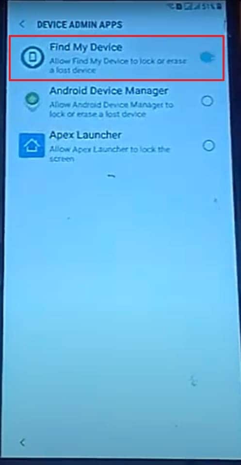 enable find my devices